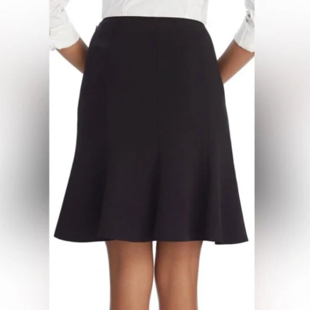 White House Black Market Black A-Line Mini Skirt - Picture 2 of 14
